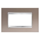 GEWISS - GEWGW16204MP PLACCA LUX 4P METAL.BRONZO PERLATO