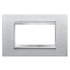 GEWISS - GEWGW16204PB PLACCA LUX 4P PELLE BIANCO