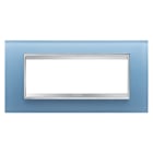 GEWISS - GEWGW16206CA PLACCA LUX 6P VETRO ACQUAMARINA