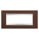 GEWISS - GEWGW16206MD PLACCA LUX 6P METAL FINITURA ACIDATA