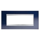 GEWISS - GEWGW16206MH PLACCA LUX 6P METAL.BLU CHIC