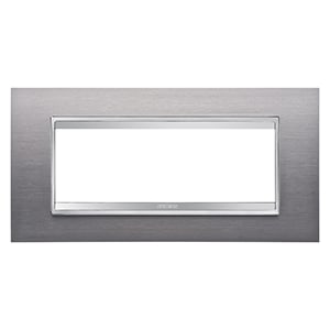 GEWISS - GEWGW16206MI PLACCA LUX 6P INOX SPAZZOLATO
