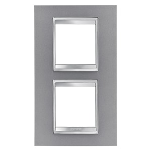 GEWISS GEWGW16224VT PLACCA LUX INT.2+2M V.71 TITANIO