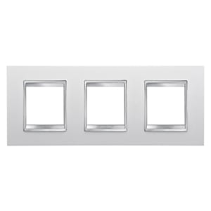 GEWISS - GEWGW16226TB PLACCA LUX INT.2+2+2M O.BIANCO