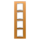 GEWISS - GEWGW16229CO PLACCA LUX INT.2+2+2+2P V.VETRO OCRA