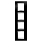 GEWISS - GEWGW16229TN PLACCA LUX INTERNATIONAL - IN TECNOPOLIMERO - 2+2+2+2 POSTI VERTICALE - NERO TONER - CHORUSMART