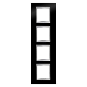 GEWISS GEWGW16229TN PLACCA LUX INT.2+2+2+2M V.NERO TONER