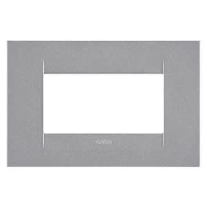 GEWISS - GEWGW16404VT PLACCA GEO - IN TECNOPOLIMERO VERNICIATO - 4 POSTI - TITANIO - CHORUSMART