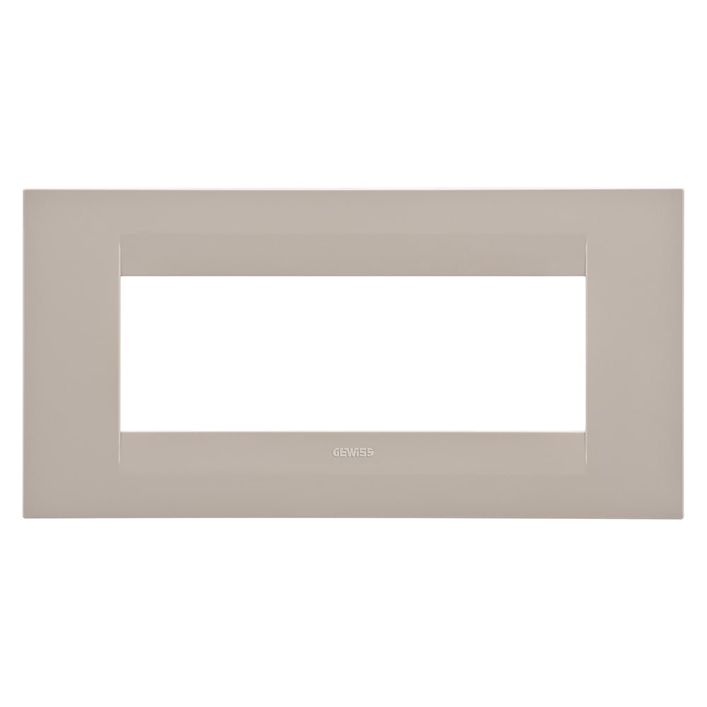 GEWISS - GEWGW16406TC PLACCA GEO - IN TECNOPOLIMERO - 6 POSTI - CANAPA - CHORUSMART