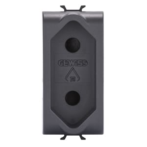 GEWISS GEWGW12282 PRESA 1M 2P 10A STD.ISRAELIANO NERO
