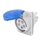 GEWISS - GEWGW62206FH PRESA FISSA DA INCASSO A 10° HP - IP44/IP54 - 3P+T 16A 200-250V 50/60HZ - BLU - 9H - CABLAGGIO RAPIDO