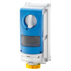 GEWISS - GEWGW66975 PRESA FISSA INTERBLOCCATA VERTICALE - CON FONDO -PER MONTAGGIO APPARECCHIATURE MODULARI - IMPIEGHI GRAVOSI - P+T 16A 100-130V-50/60HZ 4H-IP66