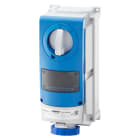 GEWISS - GEWGW66979 PRESA FISSA INTERBLOCCATA VERTICALE - CON FONDO -PER MONTAGGIO APPARECCHIATURE MODULARI - IMPIEGHI GRAVOSI - 3P+N+T 16A 200-250V-50/60HZ 9H-IP66