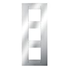 GEWISS - GEWGW16427MC PLACCA GEO INT.2+2+2P V.CROMO