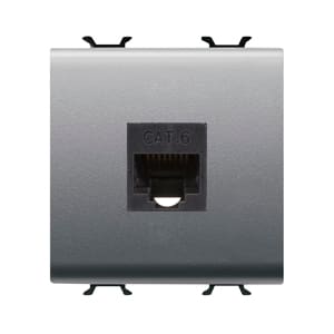 GEWISS GEWGW14435 CONNETTORE RJ45 2M CAT.6 UTP TITANIO