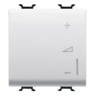 GEWISS - GEWGW10573A REGOLATORE ELETTRONICO UNIVERSALE - A PULSANTE - 230V ac 50/60Hz - 2 MODULI - BIANCO LUCIDO - CHORUSMART