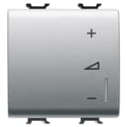 GEWISS - GEWGW14573A REGOLATORE ELETTRONICO UNIVERSALE - A PULSANTE - 230V ac 50/60Hz - 2 MODULI - TITANIO - CHORUSMART