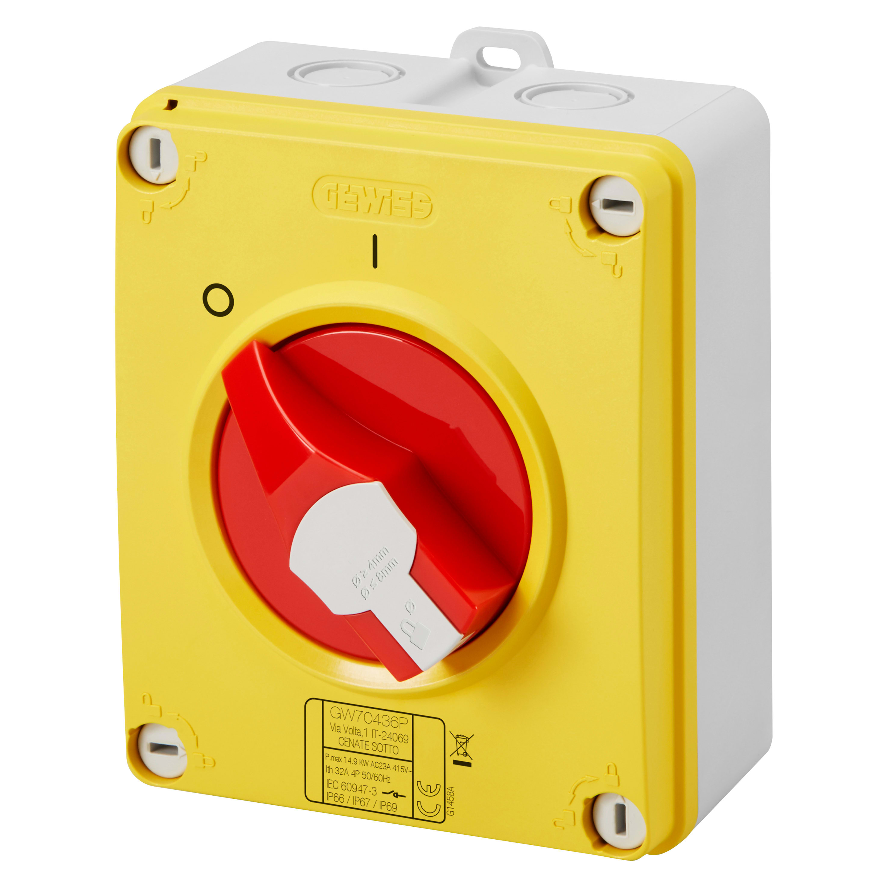 GEWISS GEWGW70442P INT.SEZ.HP CASS.ISO.40A 3P EMERGENZA