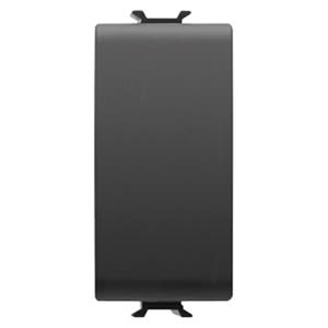 GEWISS - GEWGW12091 INVERTITORE UNIPOLARE 250V ac - 16AX - NEUTRO - 1 MODULO - NERO SATINATO - CHORUSMART