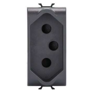 GEWISS GEWGW12299 PRESA 2P+T 16A STD SUDAFRICANO 1M NERO