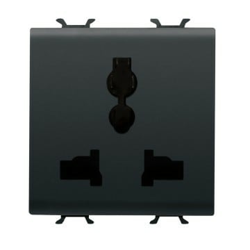 GEWISS - GEWGW12310 PRESA MULTISTANDARD NERO