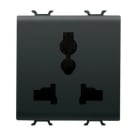 GEWISS GEWGW12310 PRESA MULTISTANDARD NERO