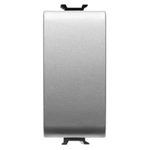 GEWISS - GEWGW14131 PULSANTE UNIPOLARE 250V ac - NA 16A - NEUTRO - 1 MODULO - TITANIO - CHORUSMART