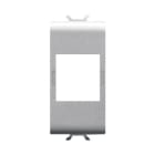 GEWISS - GEWGW14438 ADATTATORE PREDISPOSTO PER LALLOGGIAMENTO DI CONNETTORI DATI - TIPO SYSTIMAX COMMSCOPE - 1 MODULO - TITANIO - CHORUSMART