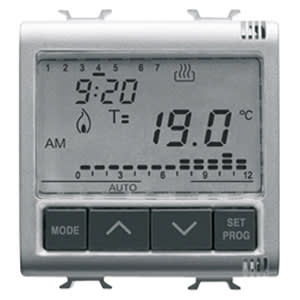 GEWISS - GEWGW14703 CRONOTERMOSTATO INCASSO 2M 230VAC TIT.