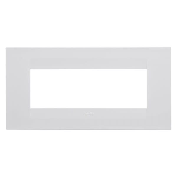 GEWISS - GEWGW16206XA PLACCA LUX - IN METALLO - 6 POSTI - ALLUMINIO MONOCHROME - CHORUSMART