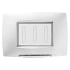 GEWISS - GEWGW16703TB PLACCA STAGNA STANDARD ITALIANO - 3 POSTI IP55 - BIANCO - CHORUSMART