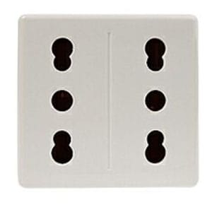 GEWISS - GEWGW20291 PRESA MULTIPLA 2P+T 16A BIV.ST.ITA.SY/WT