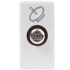 GEWISS - GEWGW20391 PRESA COASSIALE TV/SAT SCHERMATURA CLASSE A - CONNETTORE F FEMMINA - DIRETTA CON PASSAGGIO DI CORRENTE - 1 MODULO - SYSTEM WHITE