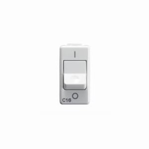 GEWISS - GEWGW20436 INTERRUTTORE AUTOMATICO MAGNETOTERMICO 230V ac - 1P+N 16A 3kA CURVA C - 1 MODULO- SYSTEM WHITE
