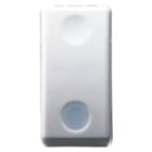 GEWISS - GEWGW20504 INTERRUTTORE BIPOLARE 250V ac - 16AX - CON LENTE NEUTRA SOSTITUIBILE - LUMINOSO 230V ac - 1 MODULO - SYSTEM WHITE