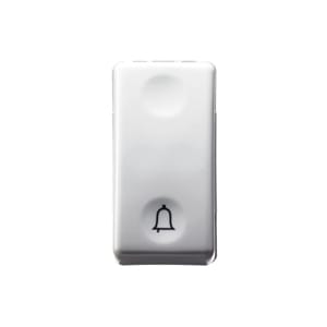 GEWISS - GEWGW20512 PULSANTE UNIPOLARE 250V ac - NA 10A - SIMBOLO CAMPANELLO - 1 MODULO - SYSTEM WHITE