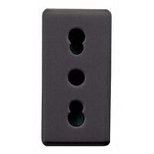 GEWISS - GEWGW21203 PRESA 2P+T 16A BIV.ST.ITAL.CON SCH.SY/BK