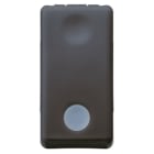 GEWISS - GEWGW21577 DEVIATORE UNIPOLARE 250V ac - 16AX - CON LENTE NEUTRA SOSTITUIBILE - LUMINOSO 230V ac - 1 MODULO - SYSTEM BLACK