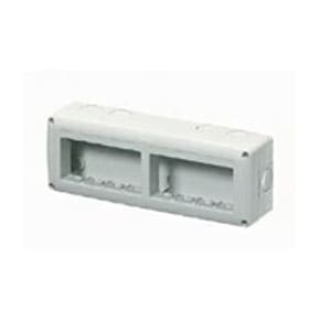 GEWISS - GEWGW27006 CONTENITORE PER APPARECCHI SYSTEM - ORIZZONTALE PROTETTO - 8 POSTI - MODULO 4x2 - GRIGIO RAL 7035 - IP40
