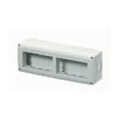 GEWISS - GEWGW27006 CONTENITORE PER APPARECCHI SYSTEM - ORIZZONTALE PROTETTO - 8 POSTI - MODULO 4x2 - GRIGIO RAL 7035 - IP40