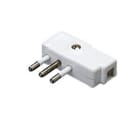 GEWISS - GEWGW28007 SPINA MOBILE - A 90° - STANDARD ITALIANO - 2P+T 10A 250V ac - TIPO SPA11 - BIANCO
