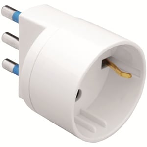 GEWISS - GEWGW28410 ADATTATORE SEM.2P+T 16A U.ITA/TED.BIANCO