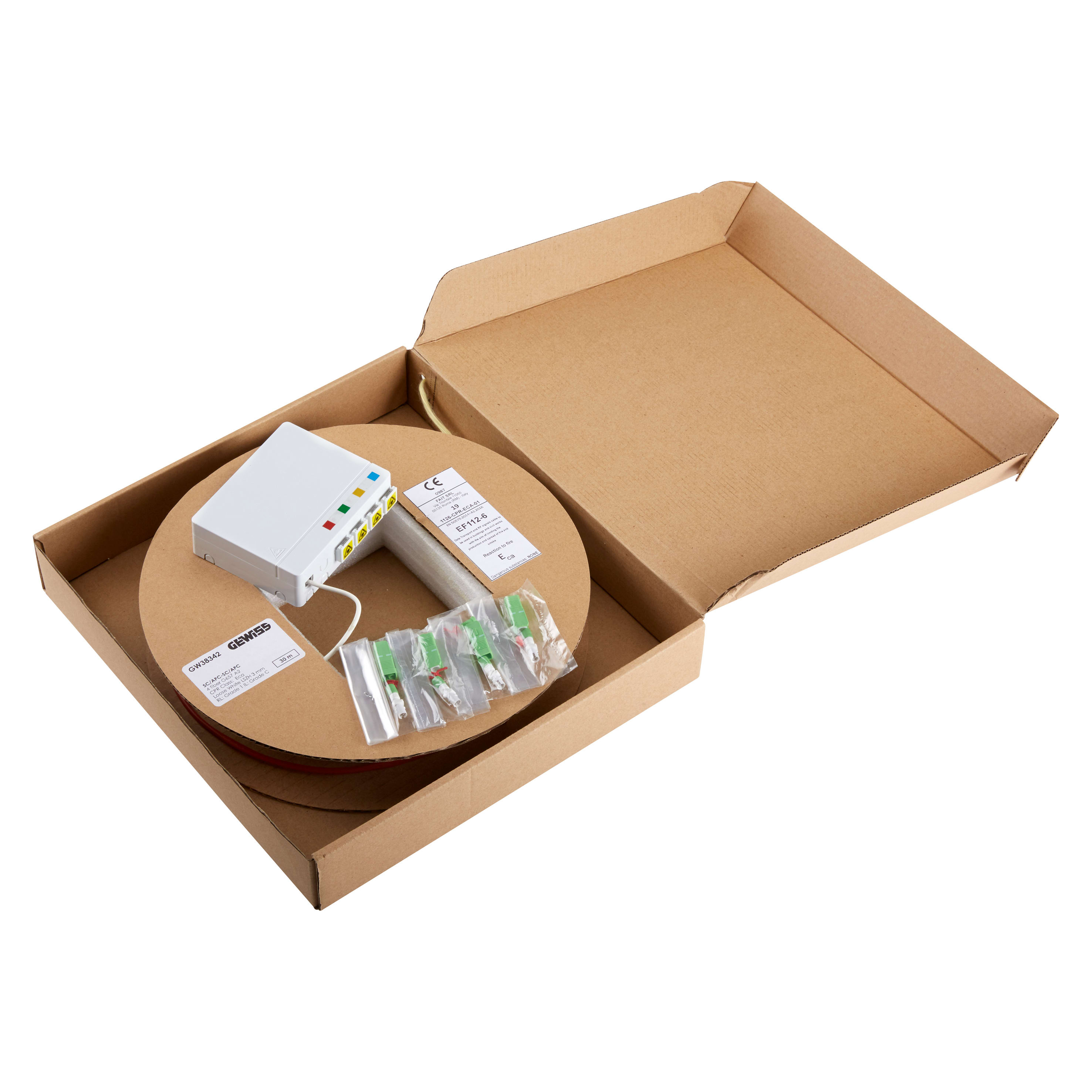 GEWISS - GEWGW38344 STOA 4 F.O.SC/APC +BRETELLA 65M 4 FIBRE