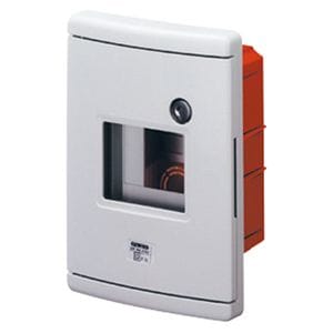 GEWISS - GEWGW42232 CENTRALINO PER INCASSO STAGNO PER EMERGENZA - 4 MODULI - GUIDA EN50022 - GRIGIO RAL 7035