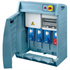 GEWISS - GEWGW68481 Q-BOX 4 - CON SPINA FISSA - CABLATO - 3 2P+T 16A + 1 3P+T 16 A - IP55
