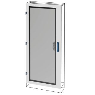 GEWISS - GEWGWD3021 PORTA IN VETRO - QDX 630 L - PER STRUTTURE 600X1000MM