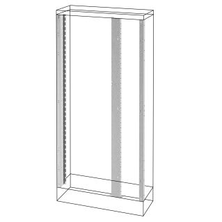 GEWISS - GEWGWD3161 MONTANTI ANTERIORI - QUADRI DA PAVIMENTO CON VANO AFFIANCATO - QDX 630 H - 2000X400MM