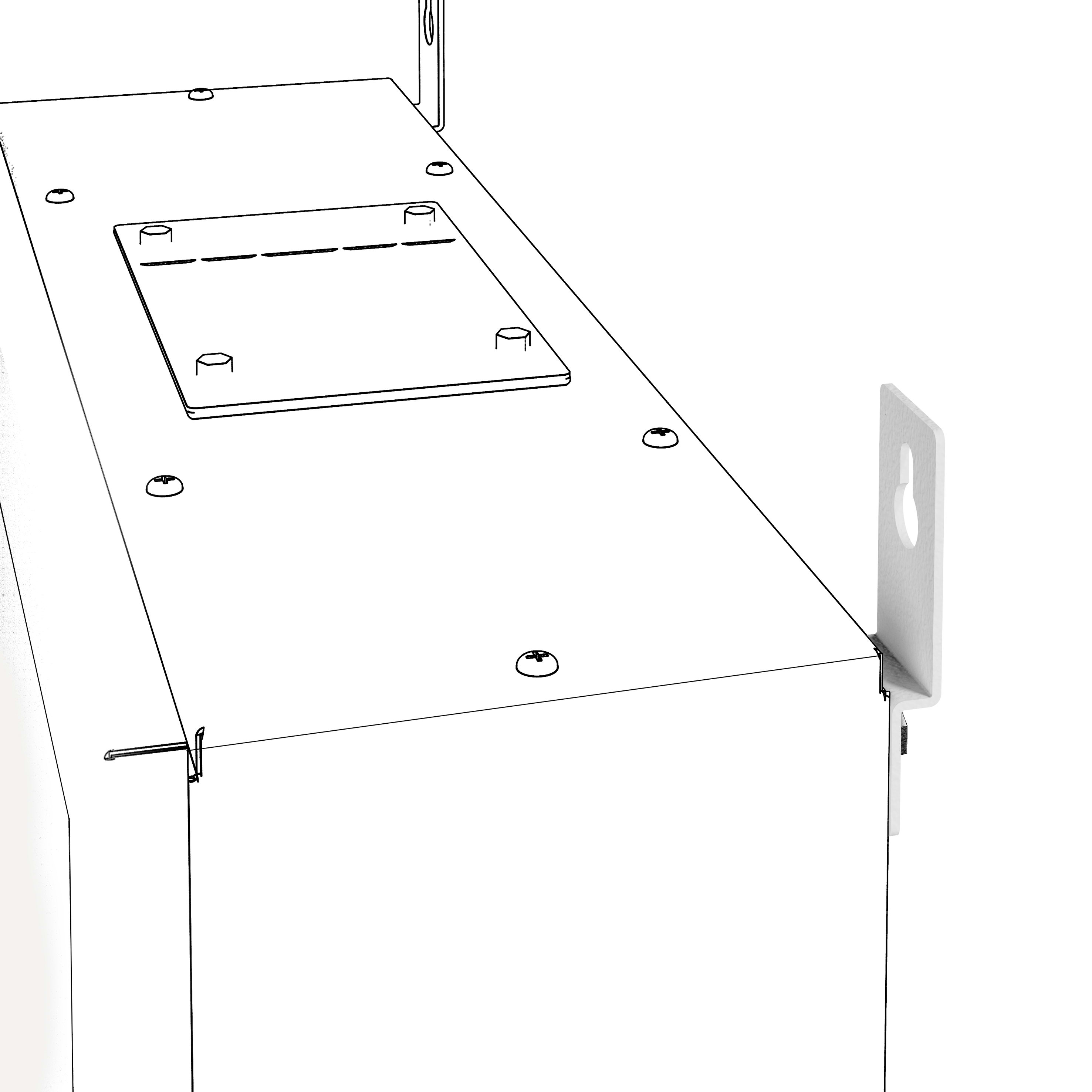 GEWISS GEWGWD3451 STAFFE FISSAGGIO QDX630H PARETE