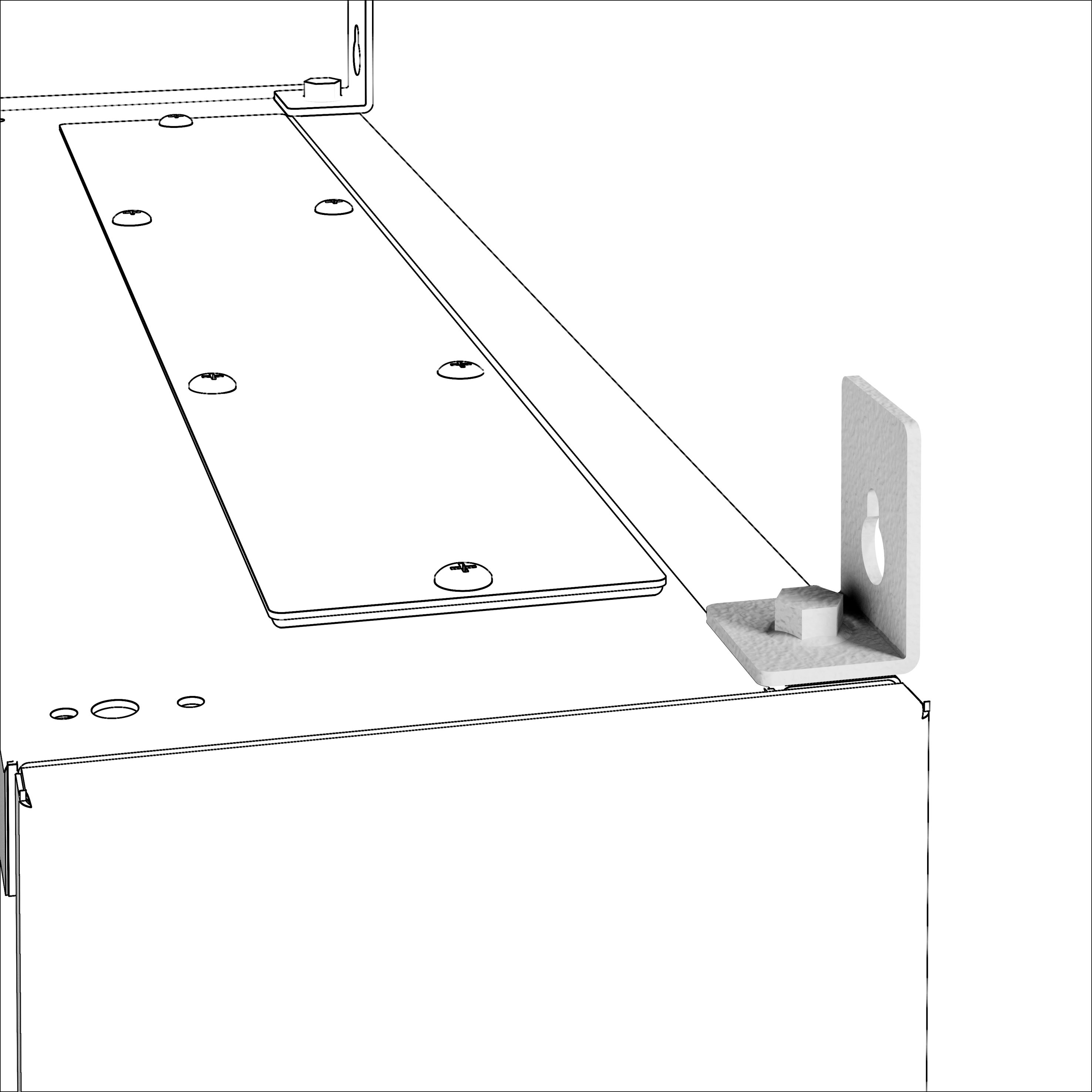 GEWISS GEWGWD3453 STAFFE FISSAGGIO QDX630H/L PAVIMENTO