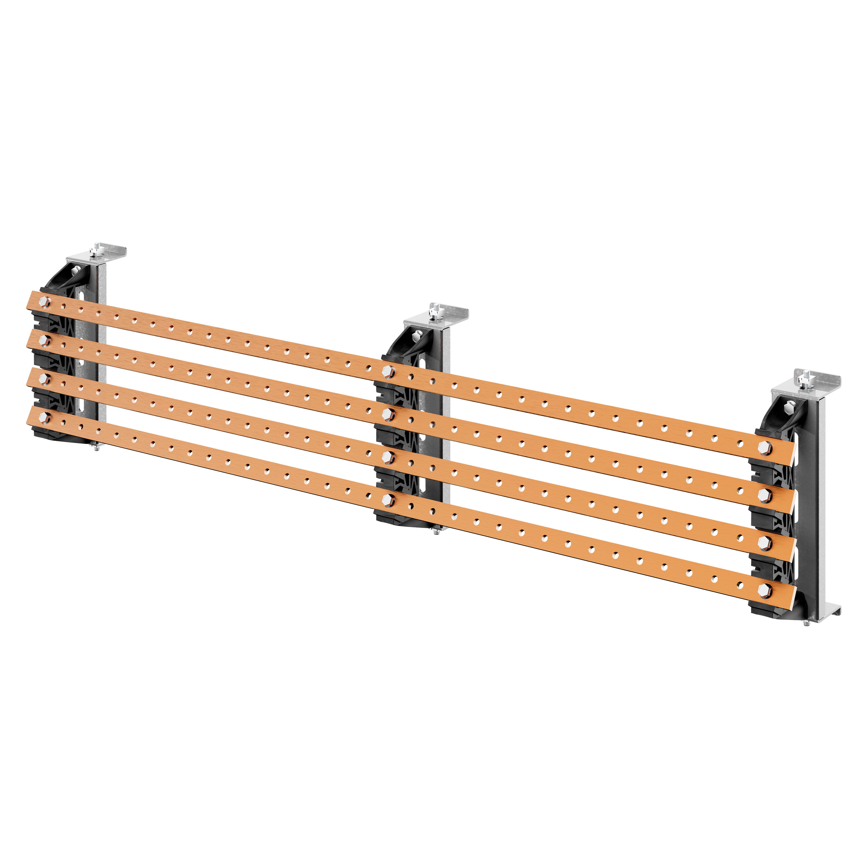 GEWISS - GEWGWD3723 COPPIA DI PORTABARRE - PER BARRE PIATTE 20x5-30x5 - 250-400A - PER STRUTTURE P=250-400 - VANO AFFIANCATO - PER QDX 630H